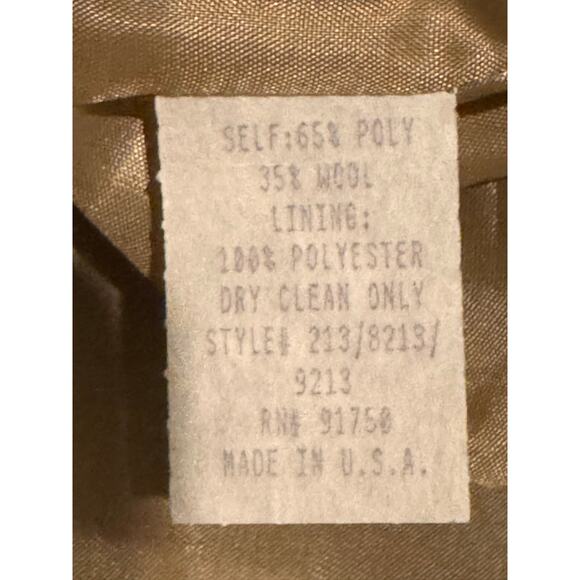 Vintage Saks Fifth Avenue Folio Houndstooth Wool Blazer USA large - Picture 15 of 15